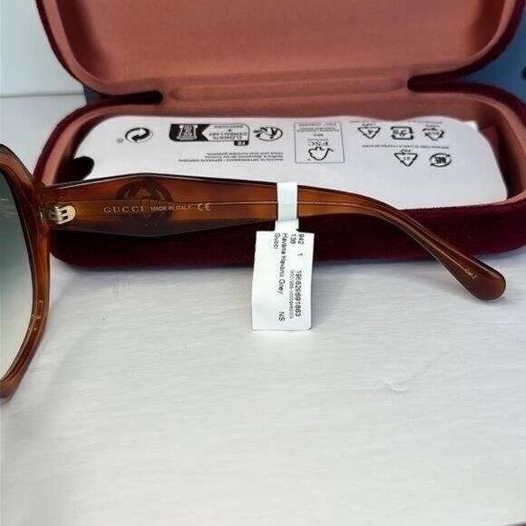 New Authentic GUCCI GG0796S-003\ Oversized Octagonal Sunglasses - Picture 8 of 12